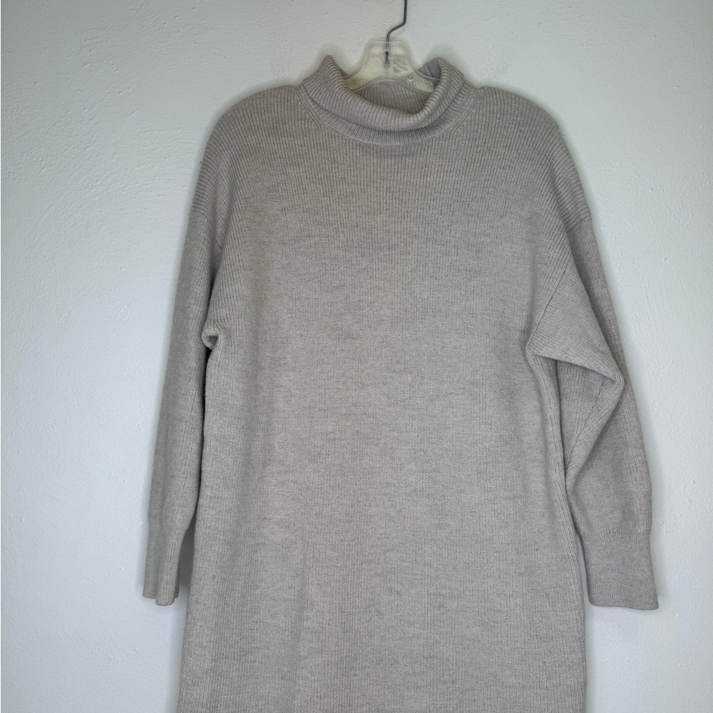 Babaton Light Gray Turtleneck Sweater